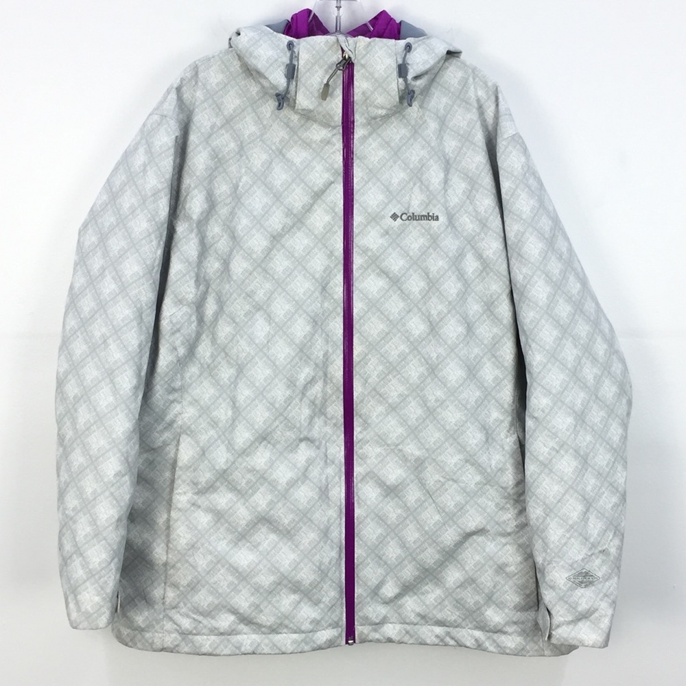 Columbia 3-in-1 Interchange Grey/Purple Omni-Heat Jacket